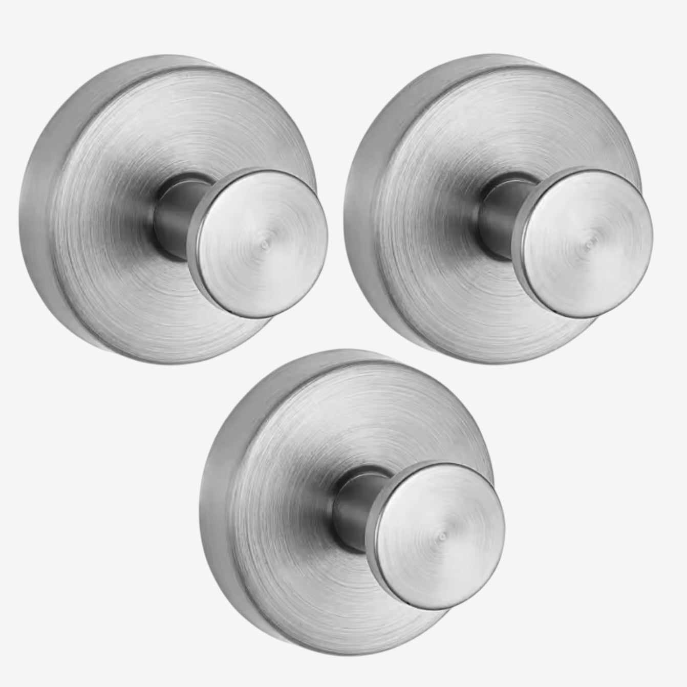 NetScrub Suction Cup Shower Hooks Trio